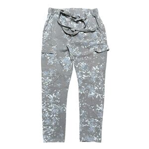 Mens Y2K MNML LA Digital Camo Grey Tapered Streetwear Pants Size M